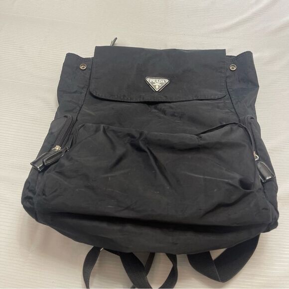 Prada Black Nylon VTG Backpack - Picture 3 of 12